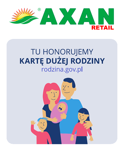 Karta Dużej Rodziny — AXAN RETAIL partnerem programu