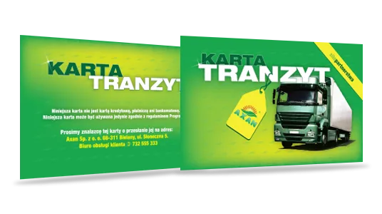 Karta Tranzyt — system flotowy AXAN RETAIL